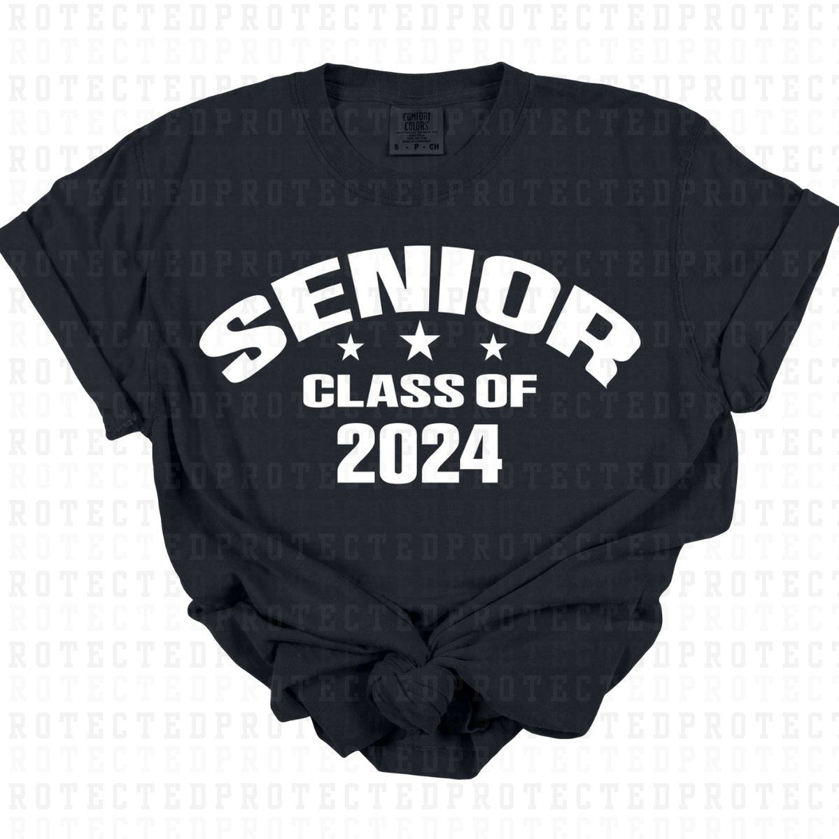 SENIOR CLASS OF 2024 *SINGLE COLOR* - DTF TRANSFER