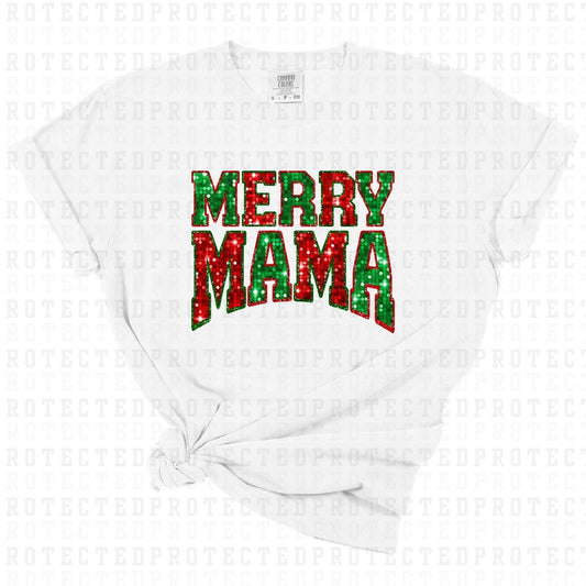 MERRY MAMA *FAUX SEQUIN* - DTF TRANSFER