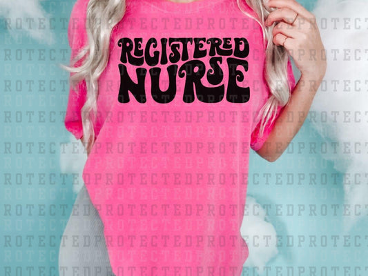 REGISTERED NURSE *SINGLE COLOR* - DTF TRANSFER