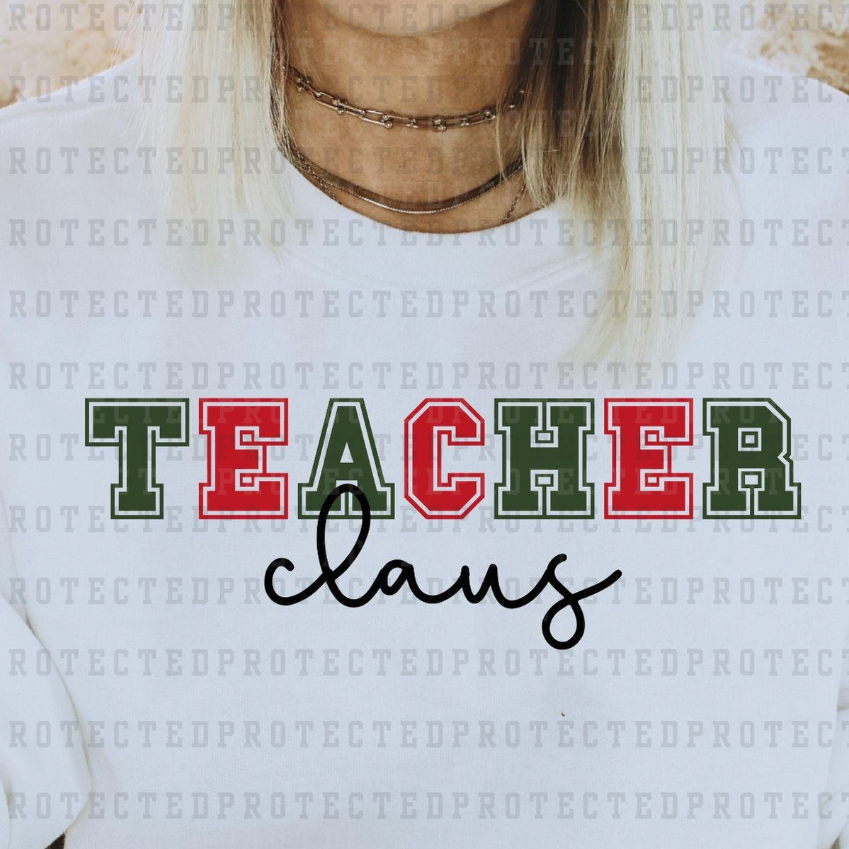 TEACHER CLAUS - DTF TRANSFER