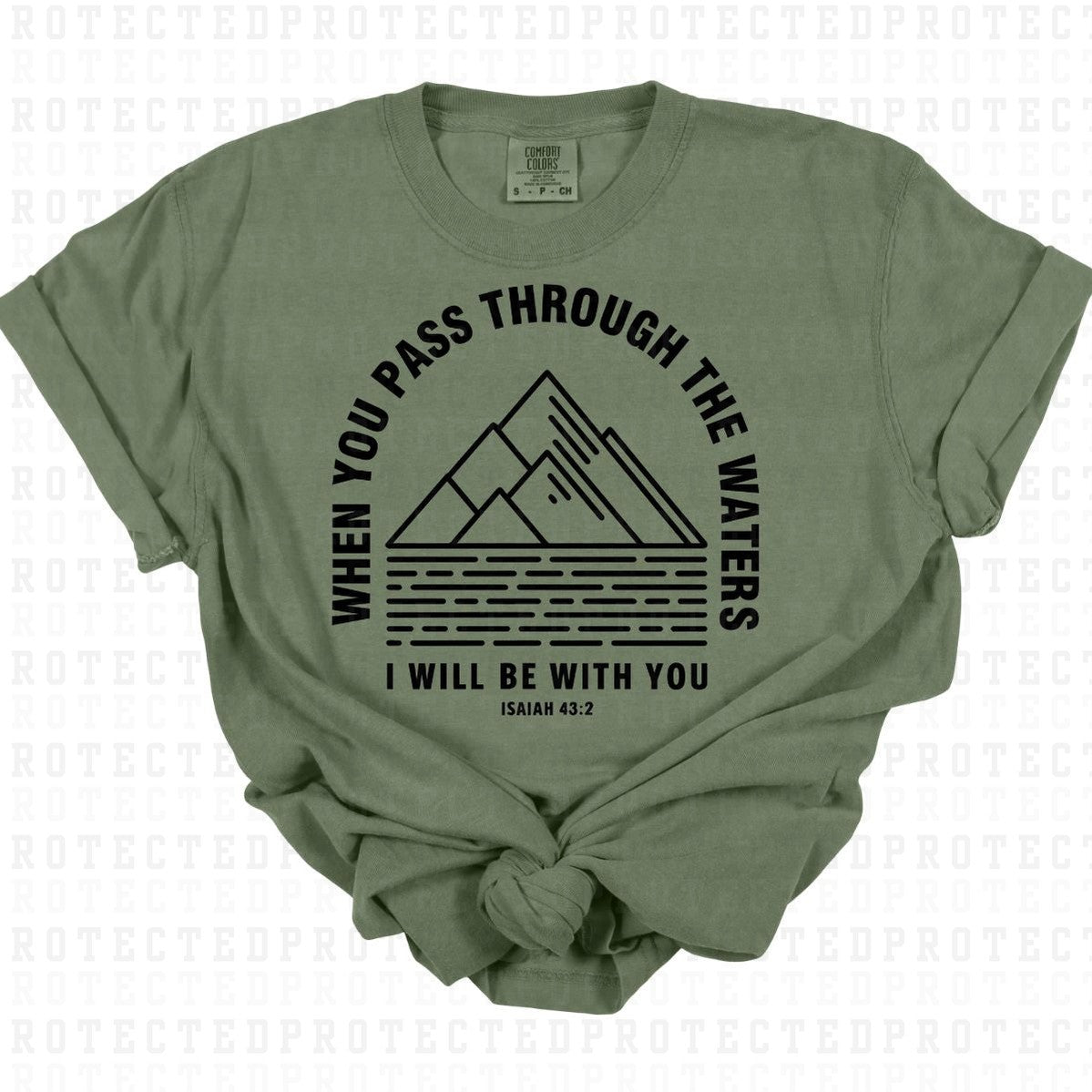 I WILL BE WITH YOU *SINGLE COLOR* - DTF TRANSFER