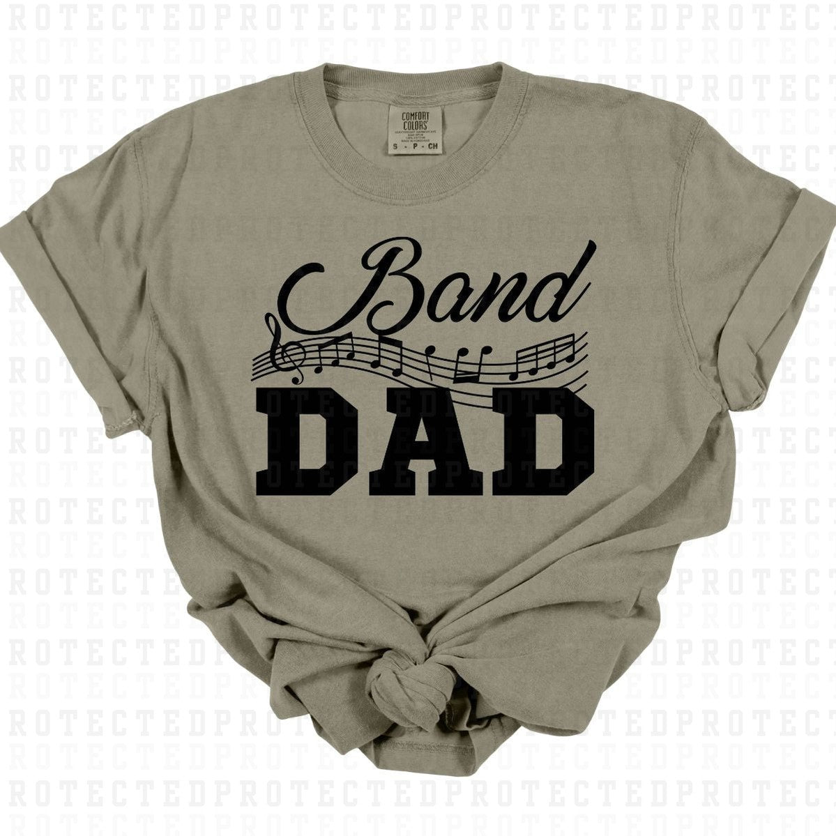 BAND DAD *SINGLE COLOR* - DTF TRANSFER