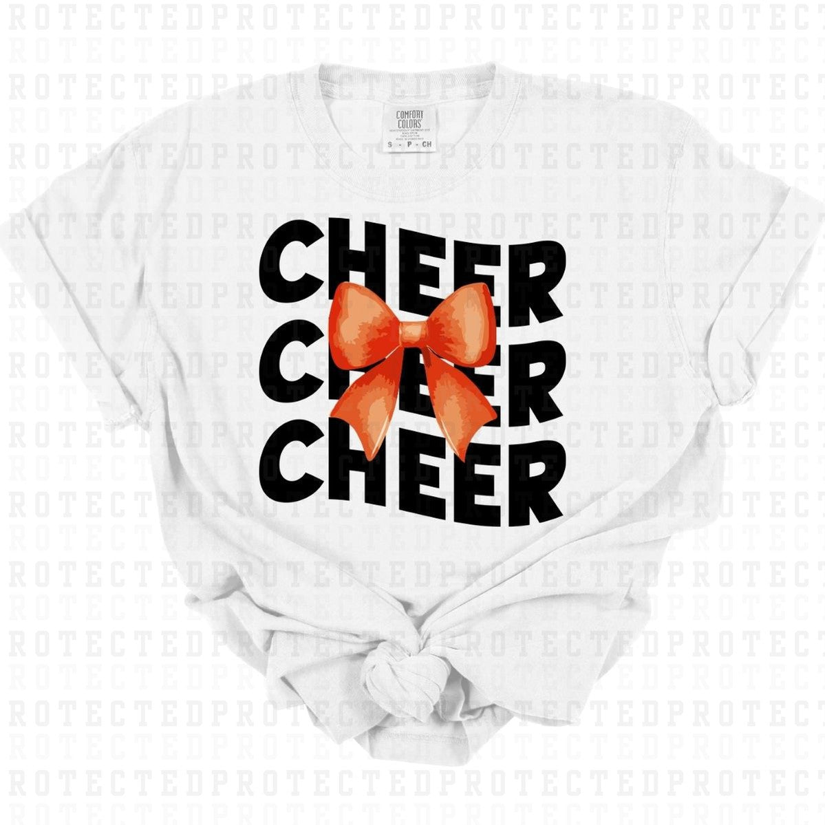 COQUETTE CHEER *BLACK/ORANGE*- DTF TRANSFER