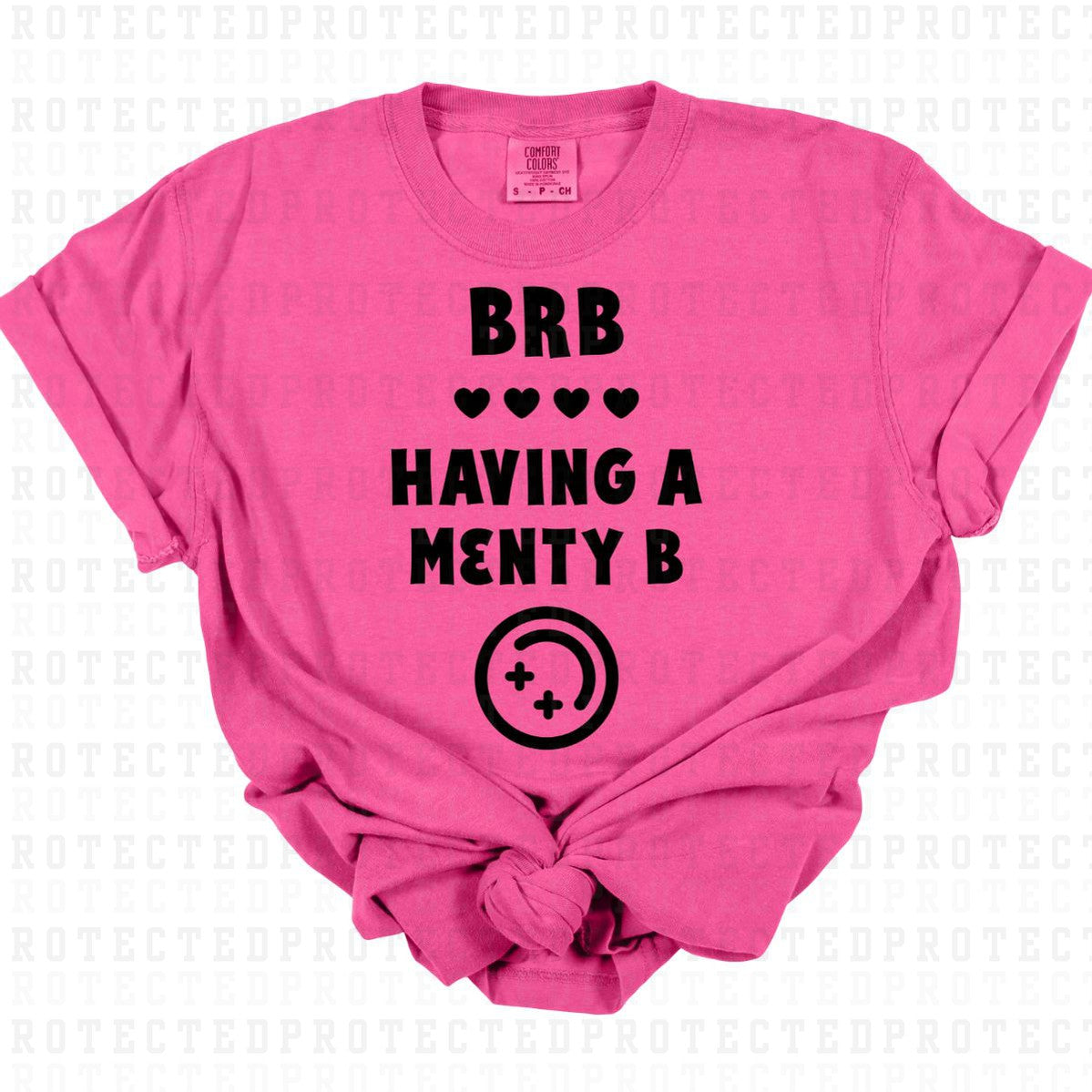 BRB MENTY B *BLACK - SINGLE COLOR* - DTF TRANSFER