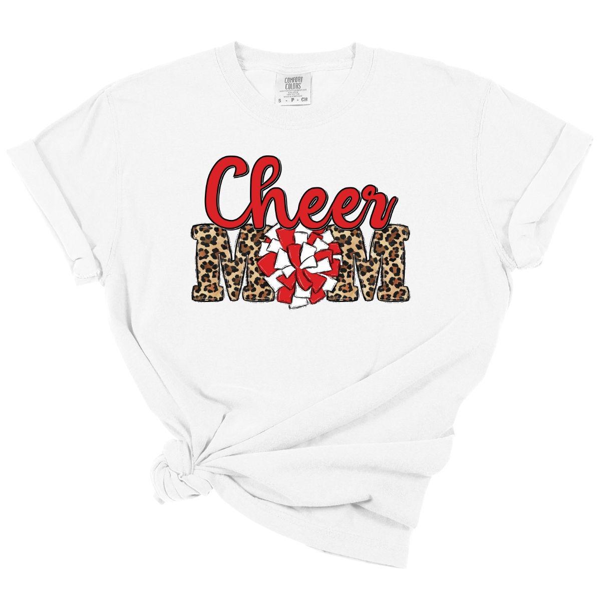 CHEER MOM *RED & WHITE* - DTF TRANSFER