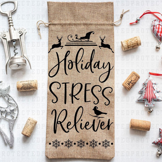 HOLIDAY STRESS RELIEVER *SINGLE COLOR* - DTF TRANSFER