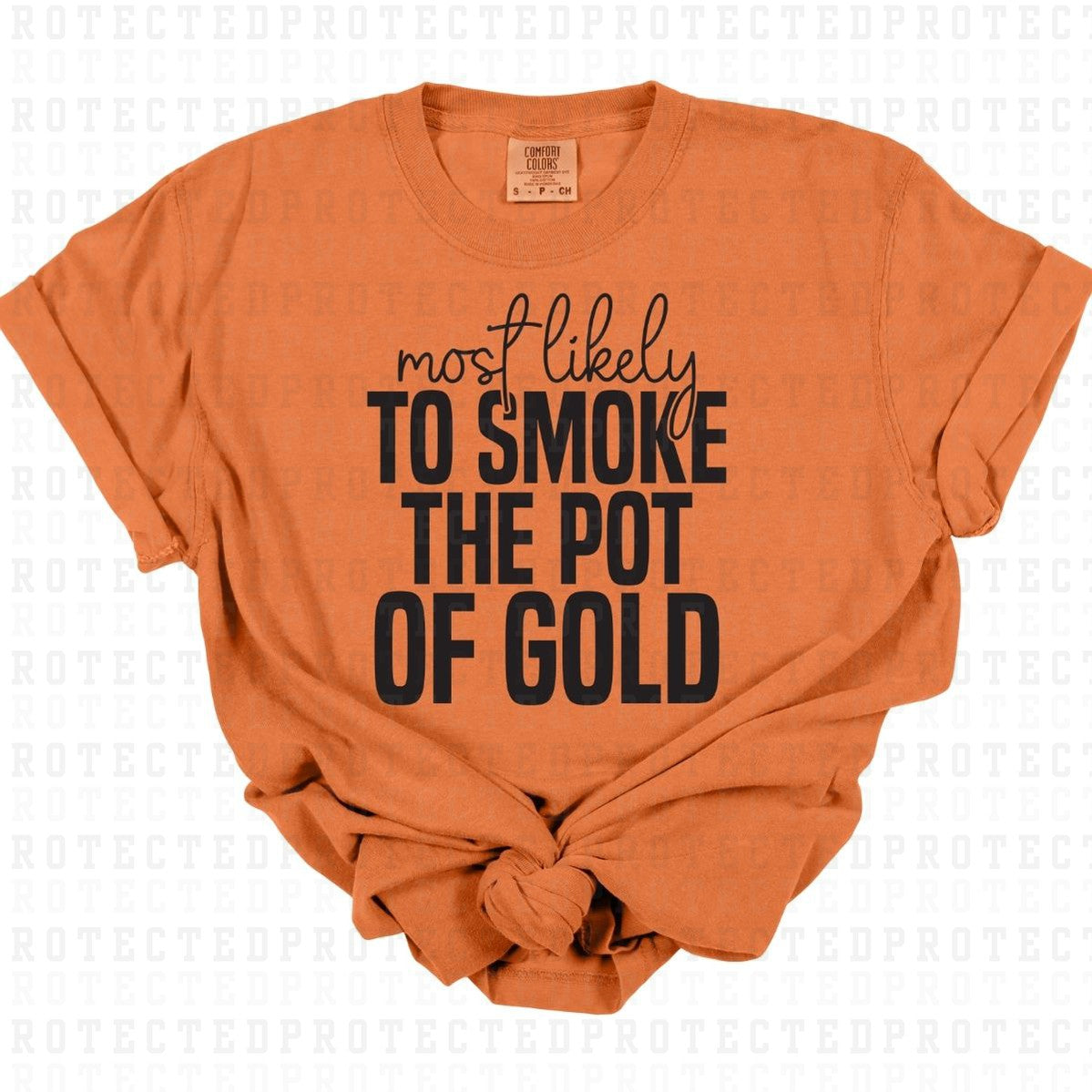 SMOKE THE POT OF GOLD *SINGLE COLOR* - DTF TRANSFER