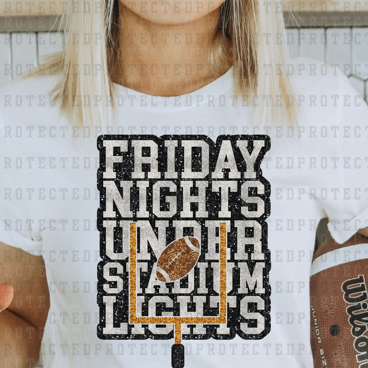 FRIDAY NIGHT UNDER STADIUM LIGHTS *SINGLE COLOR* - DTF TRANSFER