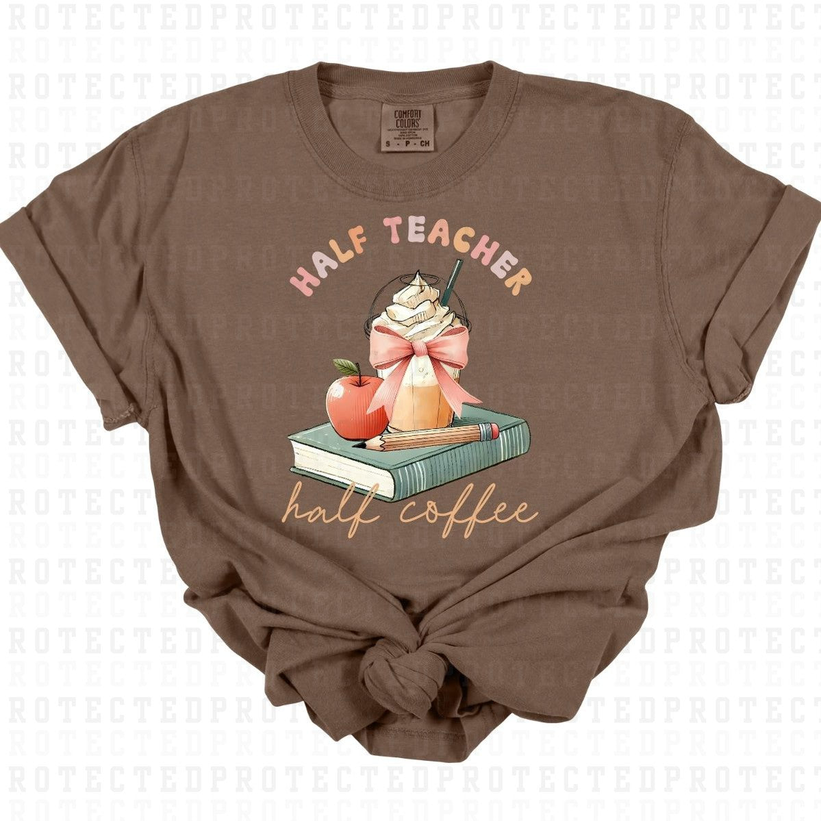 COQUETTE HALF TEACHER HALF COFFEE - DTF TRANSFER