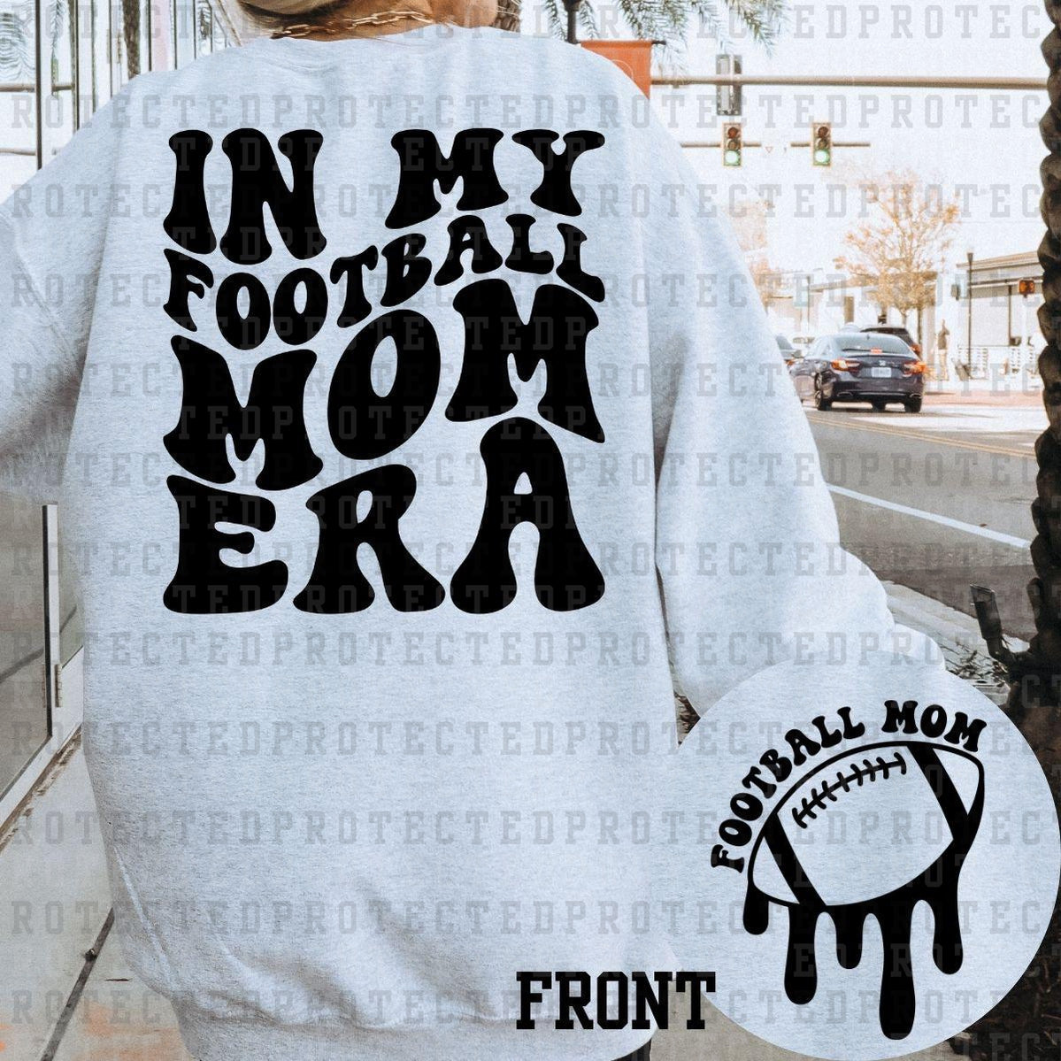 FOOTBALL MOM ERA (SINGLE COLOR/POCKET/BACK) - DTF TRANSFER