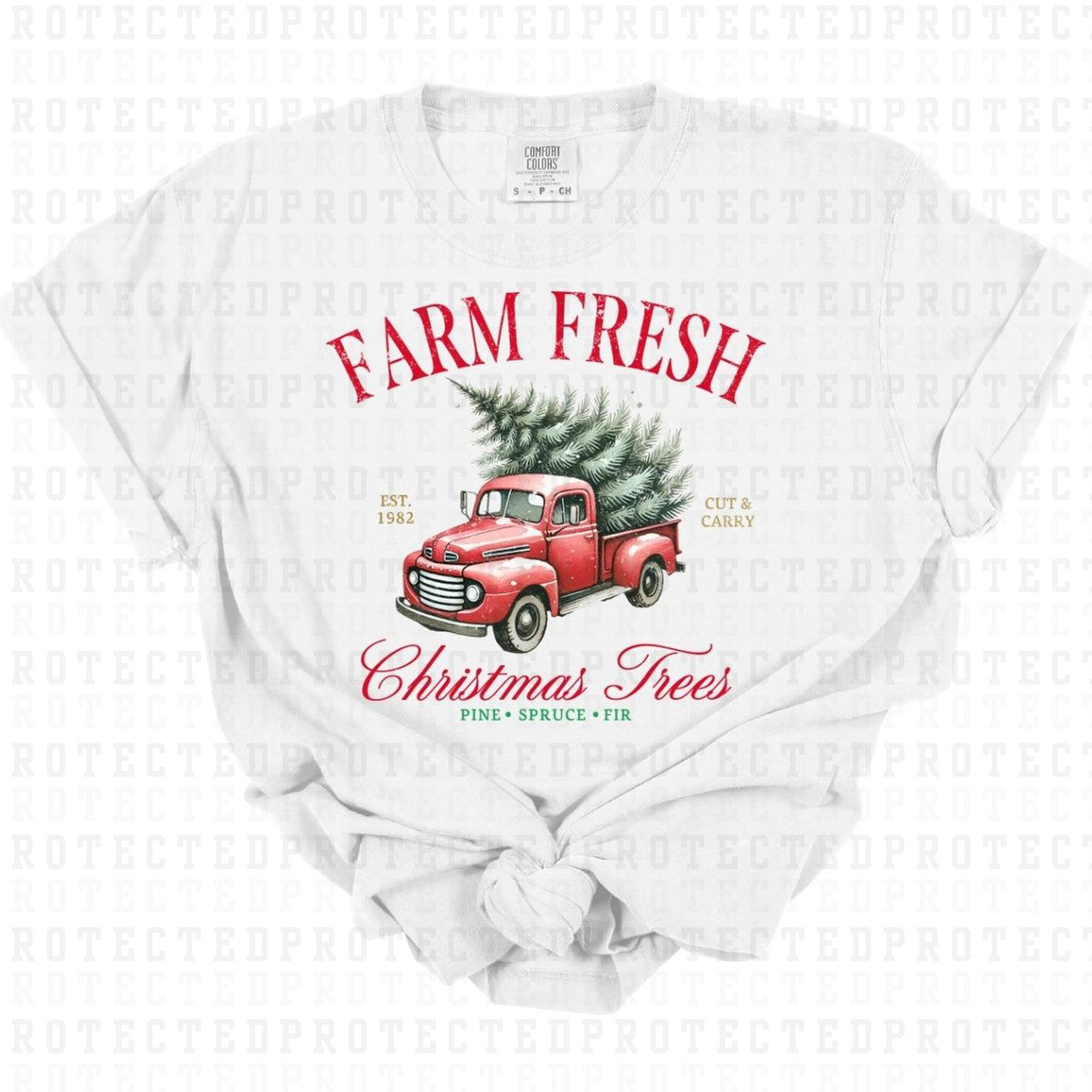 FARM FRESH CHRISTMAS TREES - DTF TRANSFER