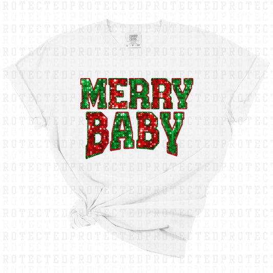 MERRY BABY *FAUX SEQUIN* - DTF TRANSFER