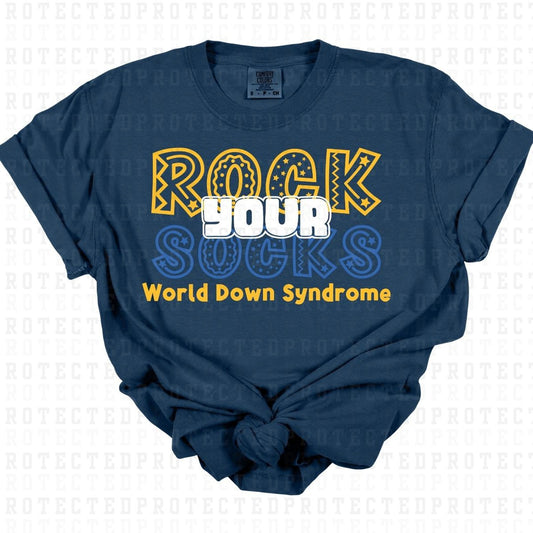 ROCK YOUR SOCKS WORLD DOWN SYNDROME - DTF TRANSFER