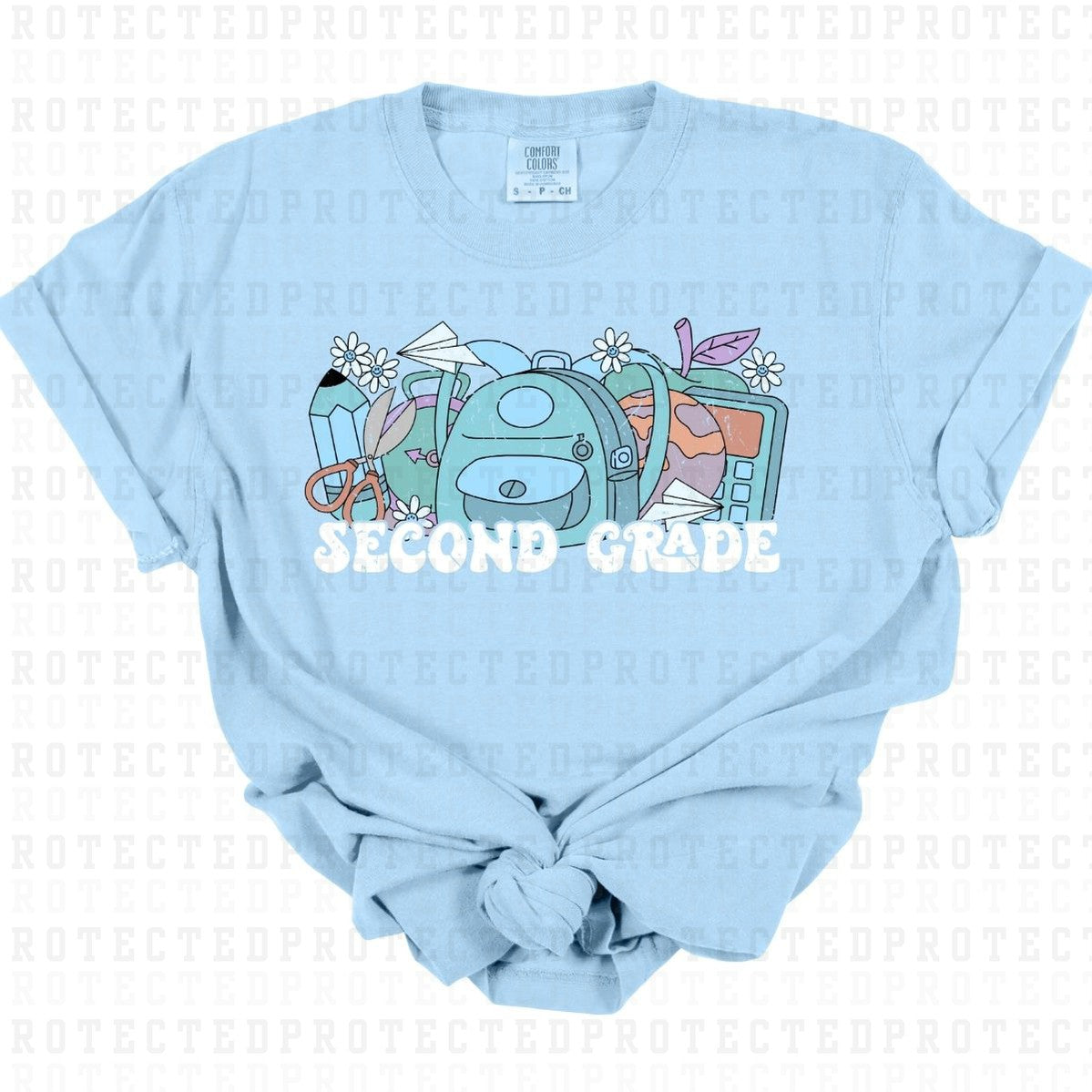 SECOND GRADE *W/GRUNGE* - DTF TRANSFER