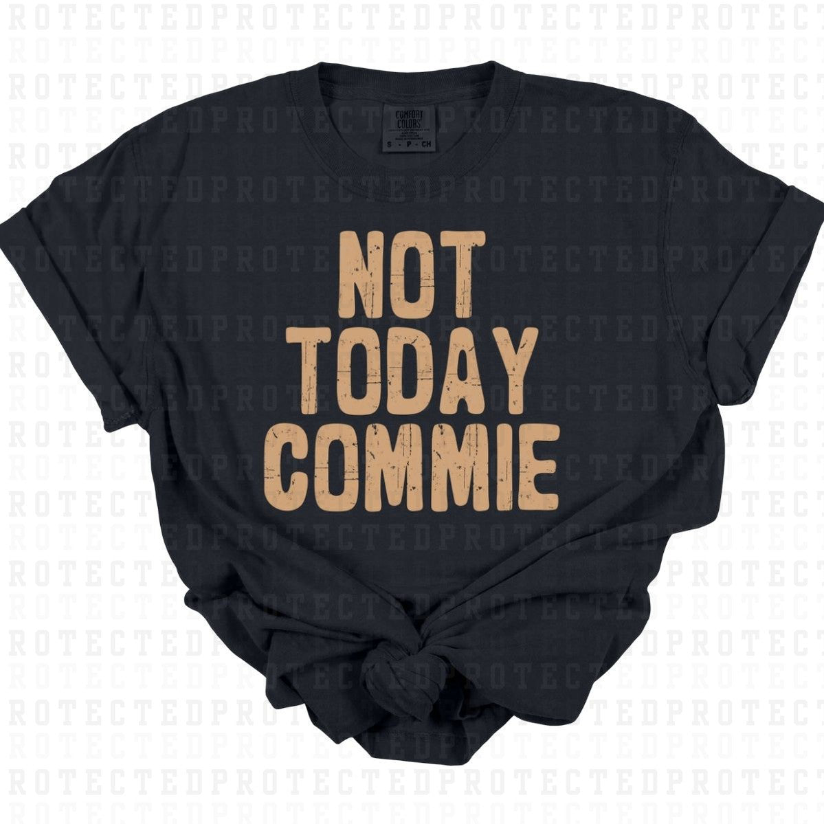 NOT TODAY COMMIE *SINGLE COLOR* - DTF TRANSFER