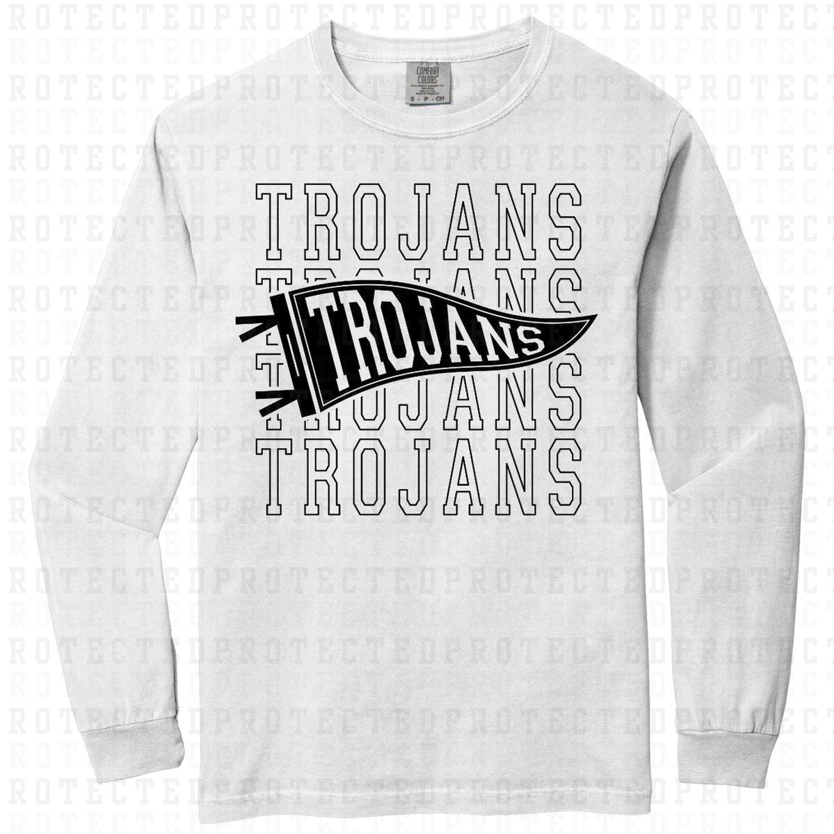 TROJANS *SINGLE COLOR* - DTF TRANSFER