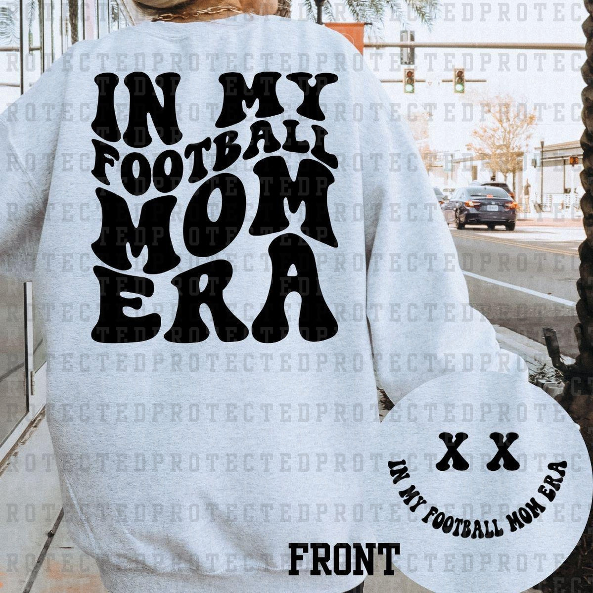 FOOTBALL MOM ERA (SINGLE COLOR/POCKET/BACK) - DTF TRANSFER