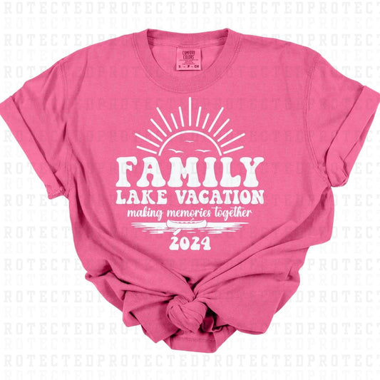 FAMILY LAKE VACATION *SINGLE COLOR* - DTF TRANSFER