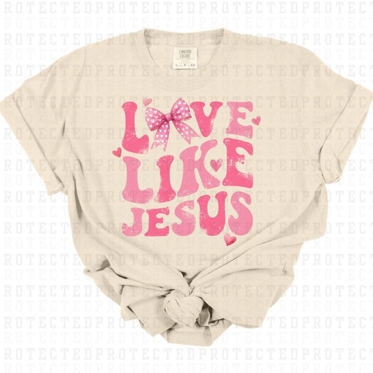 COQUETTE LOVE LIKE JESUS - DTF TRANSFER