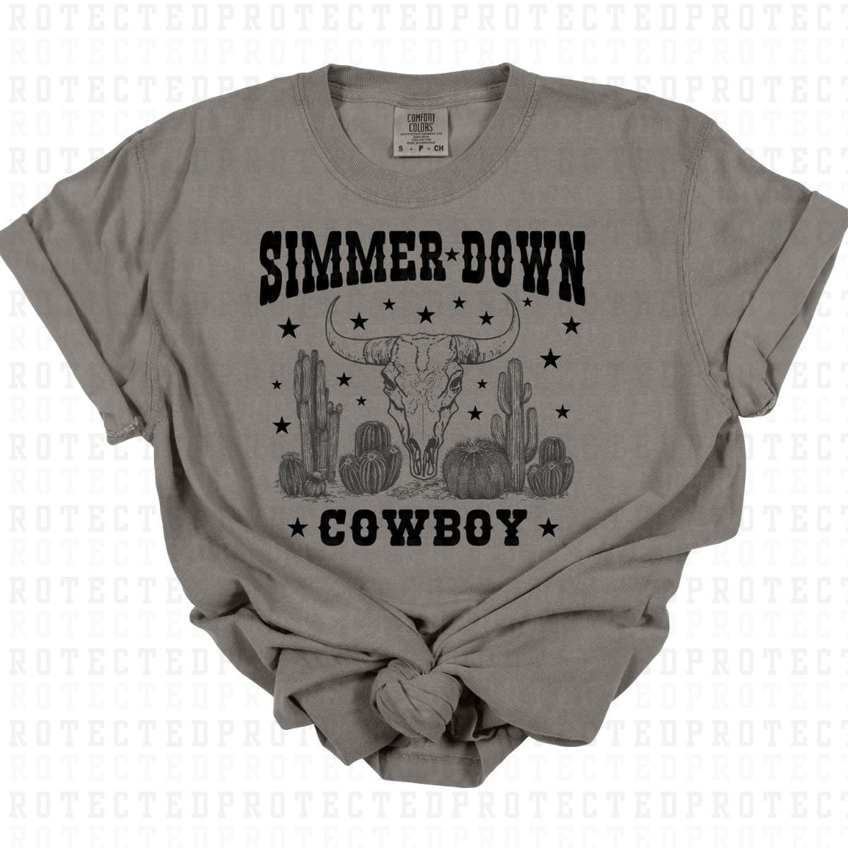 SIMMER DOWN COWBOY - DTF TRANSFER