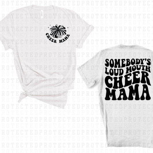 CHEER MAMA (SINGLE COLOR/POCKET+BACK) - DTF TRANSFER