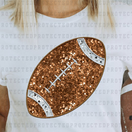 FAUX SEQUIN FOOTBALL - DTF TRANSFER