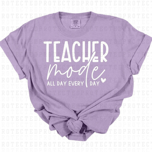 TEACHER MODE *WHITE - SINGLE COLOR* - DTF TRANSFER