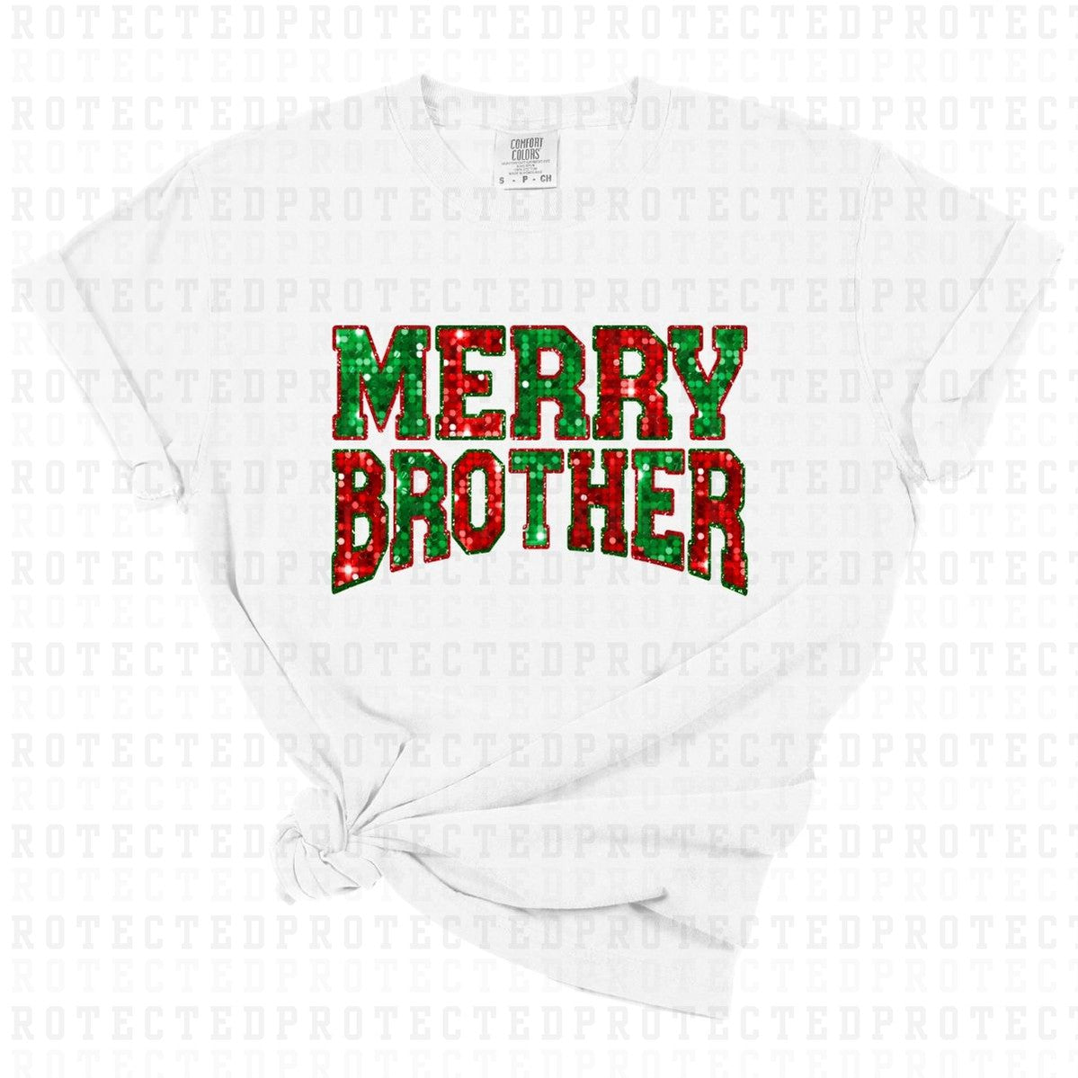 MERRY BROTHER *FAUX SEQUIN* - DTF TRANSFER