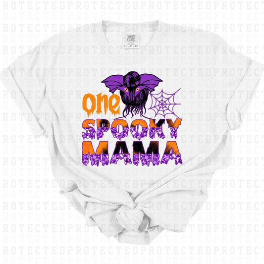 ONE SPOOKY MAMA *FAUX SEQUIN* - DTF TRANSFER