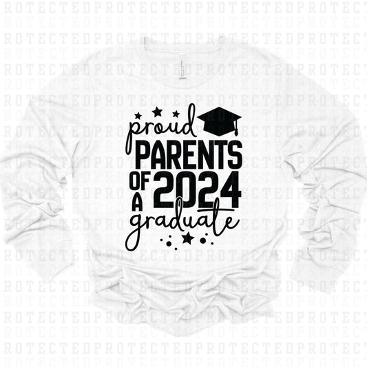 PROUD PARENTS OF A 2024 GRADUATE *SINGLE COLOR* - DTF TRANSFER