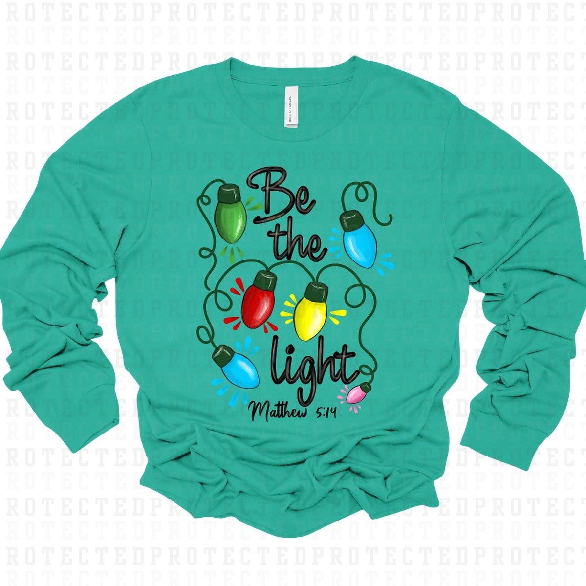 BE THE LIGHT MATTHEW 5:14 *MULTICOLOR* - DTF TRANSFER – KAI RAE TRANSFERS