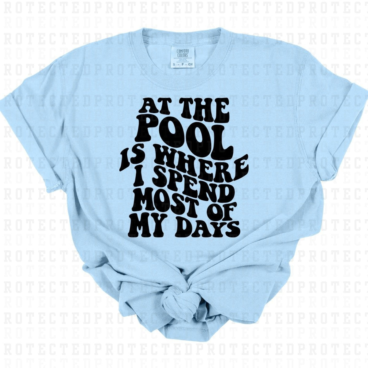 AT THE POOL *SINGLE COLOR* - DTF TRANSFER