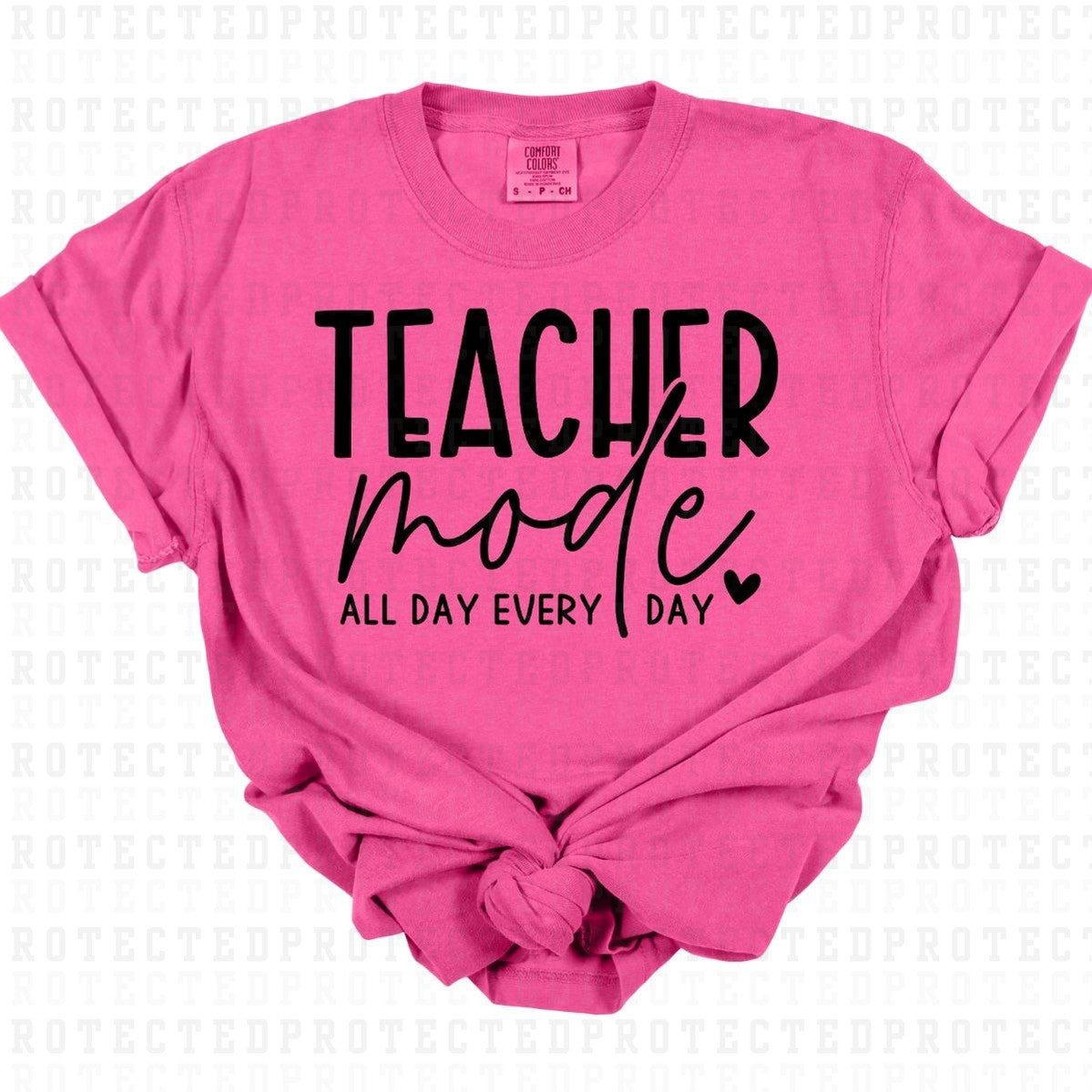 TEACHER MODE *BLACK - SINGLE COLOR* - DTF TRANSFER