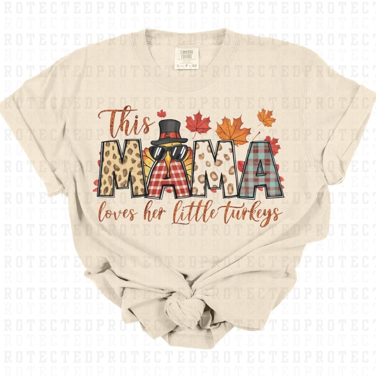 THIS MAMA LOVES HER LITTLE TURKEYS - DTF TRANSFER