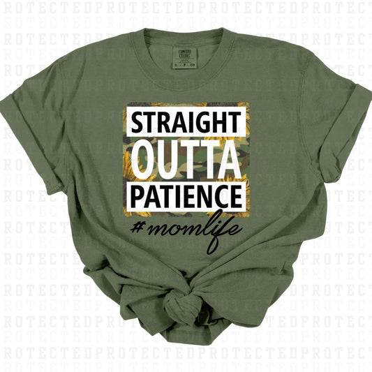 STRAIGHT OUTTA PATIENCE #MOMLIFE - DTF TRANSFER