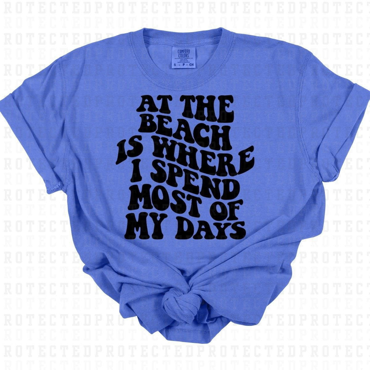 AT THE BEACH *SINGLE COLOR* - DTF TRANSFER