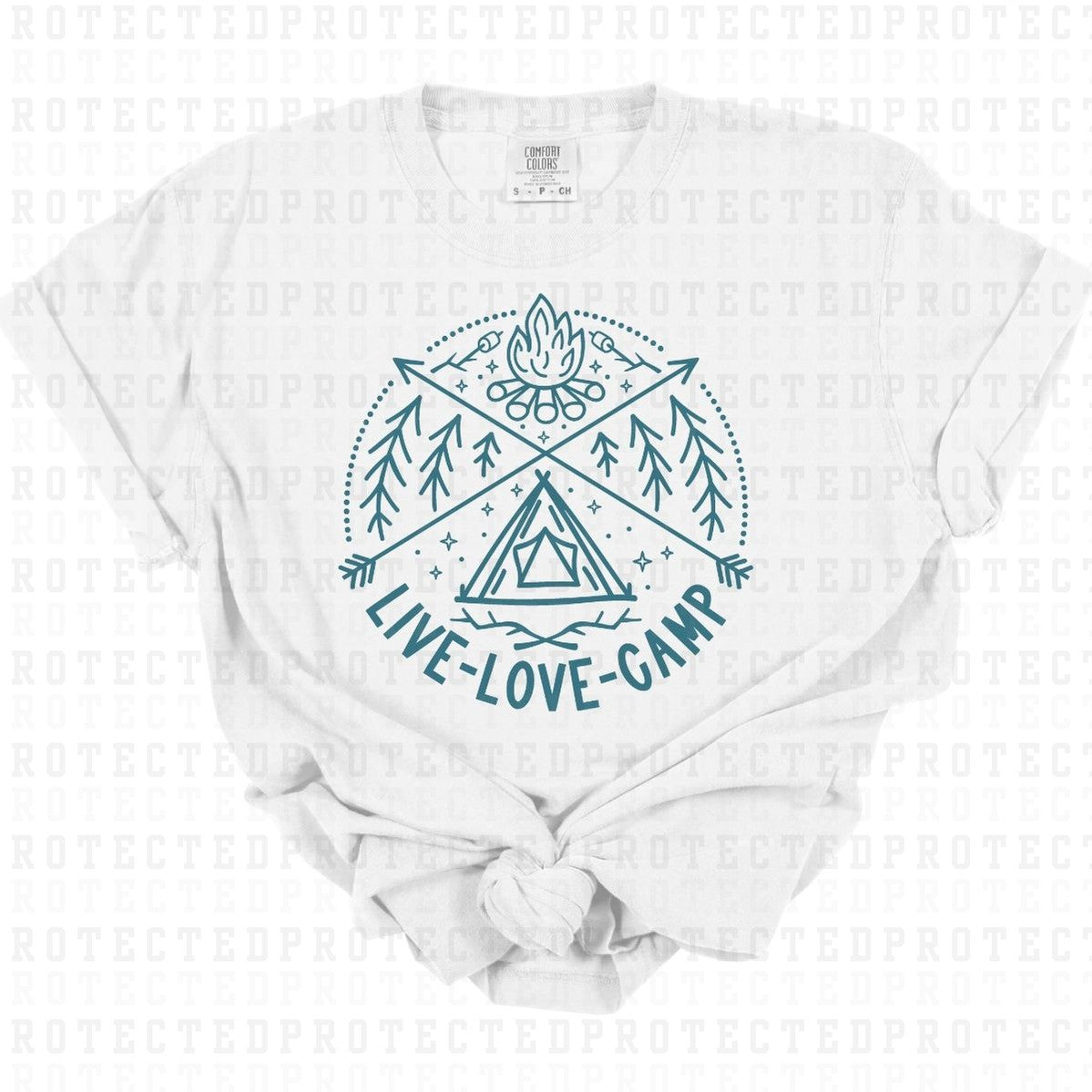 LIVE LOVE CAMP *SINGLE COLOR* - DTF TRANSFER