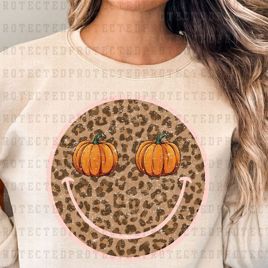 SMILEY FACE PUMPKIN EYES -  DTF TRANSFER