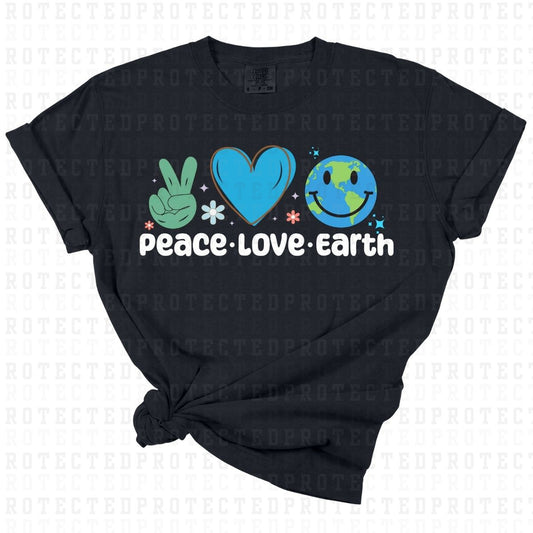 PEACE LOVE EARTH - DTF TRANSFER