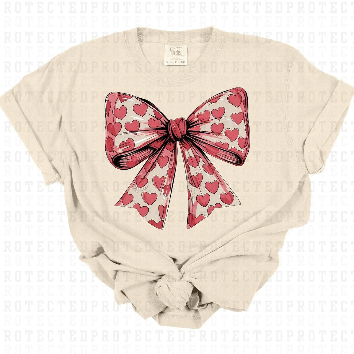 COQUETTE HEART BOW - DTF TRANSFER