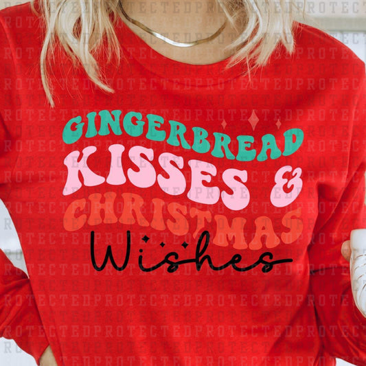 GINGERBREAD KISSES & CHRISTMAS WISHES - DTF TRANSFER