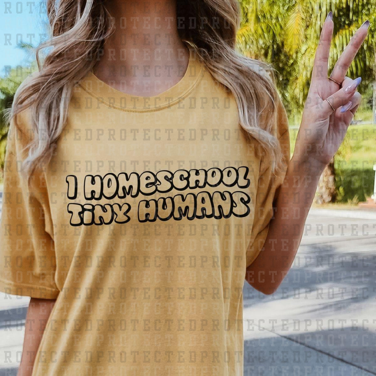 I HOMESCHOOL TINY HUMANS *SINGLE COLOR* - DTF TRANSFER