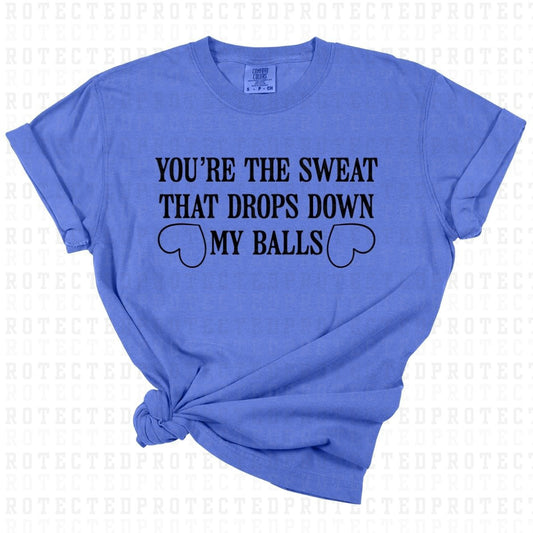 YOU'RE THE SWEAT THAT DROPS DOWN MY BALLS *SINGLE COLOR* - DTF TRANSFER