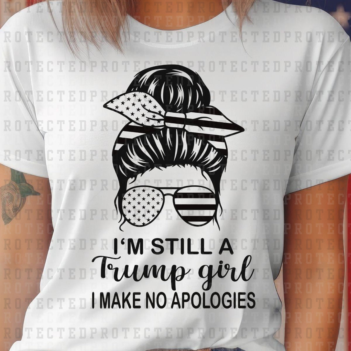 I'M STILL A TRUMP GIRL *SINGLE COLOR* - DTF TRANSFER