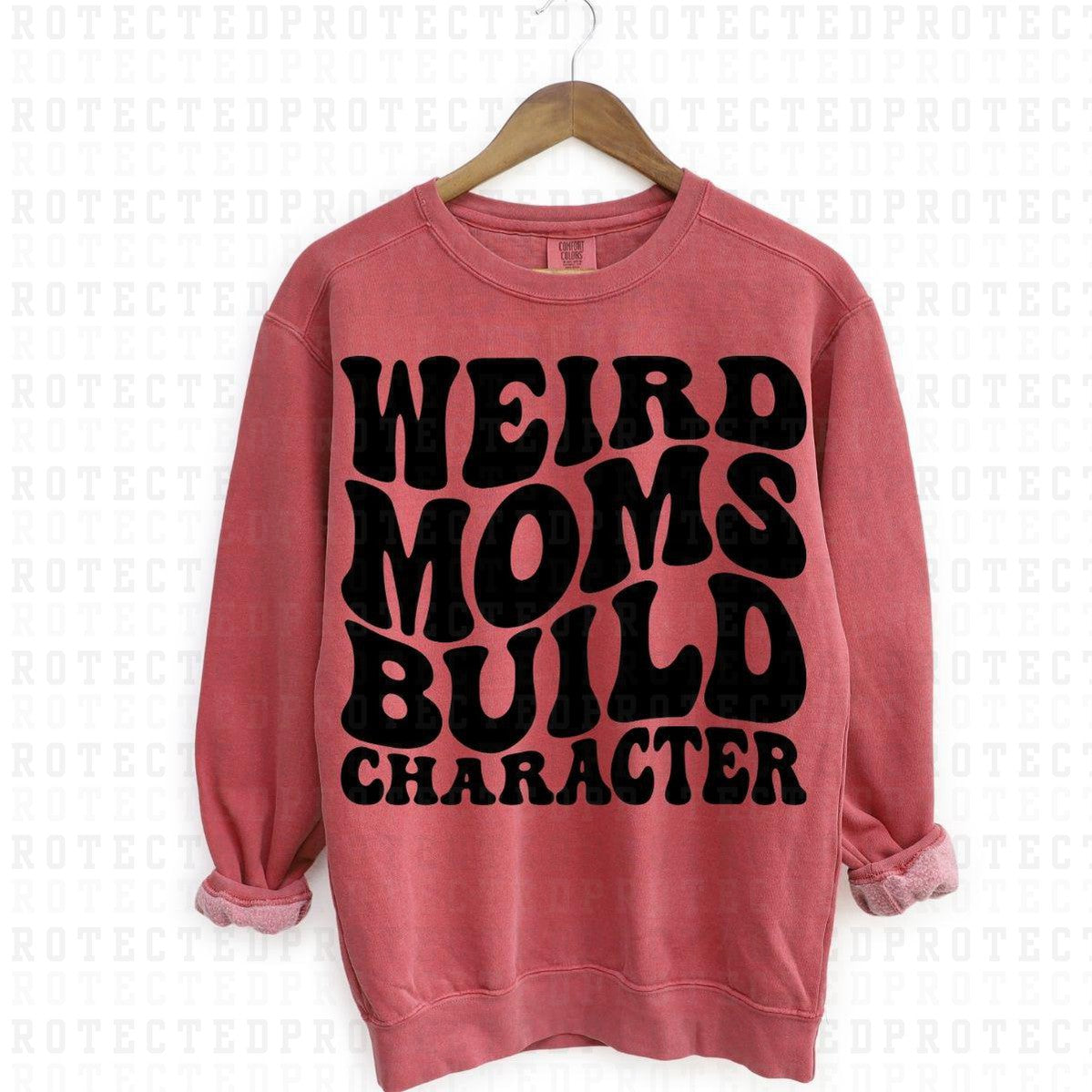 WEIRD MOMS BUILD CHARACTER *SINGLE COLOR* - DTF TRANSFER