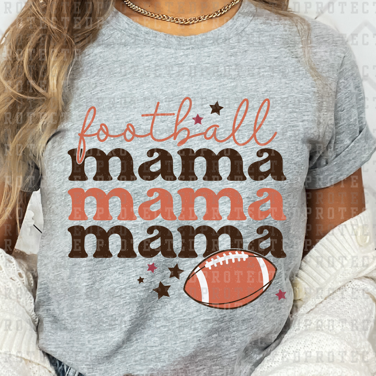 FOOTBALL MAMA 3X - DTF TRANSFER