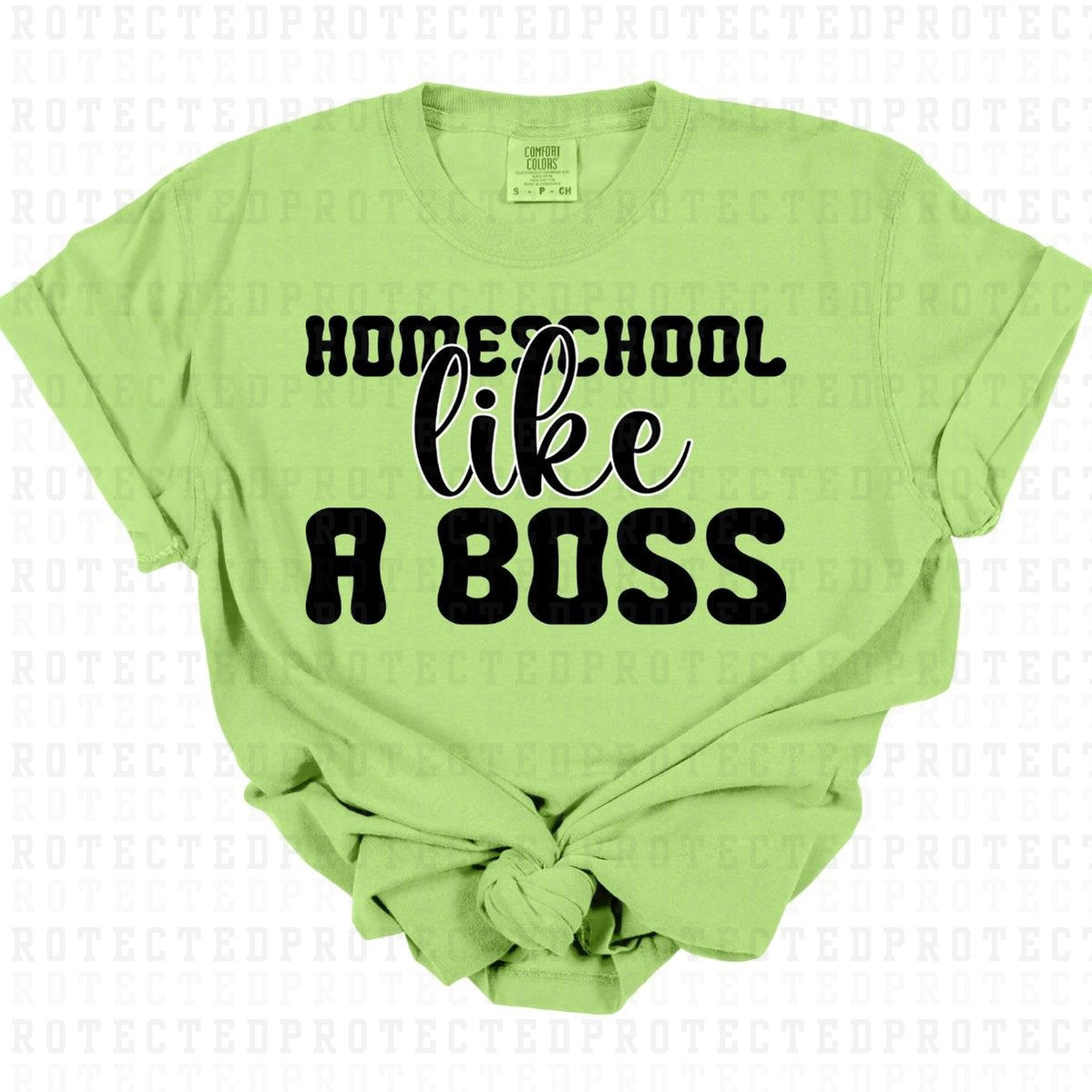 HOMESCHOOL LIKE A BOSS - DTF TRANSFER