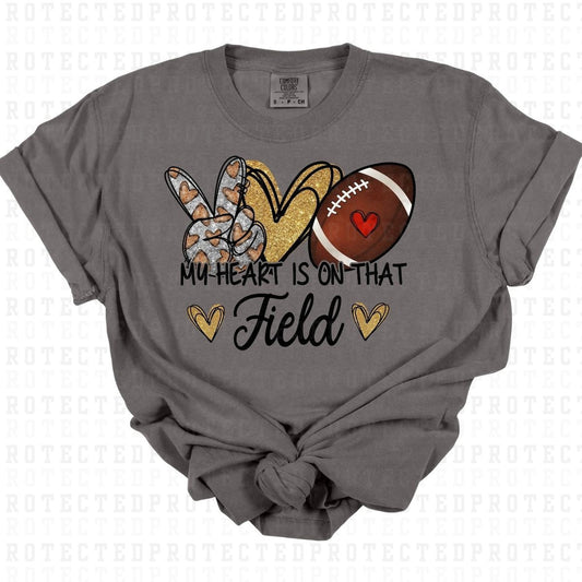 MY HEART IS ON THAT FIELD *FAUX SEQUIN* - DTF TRANSFER