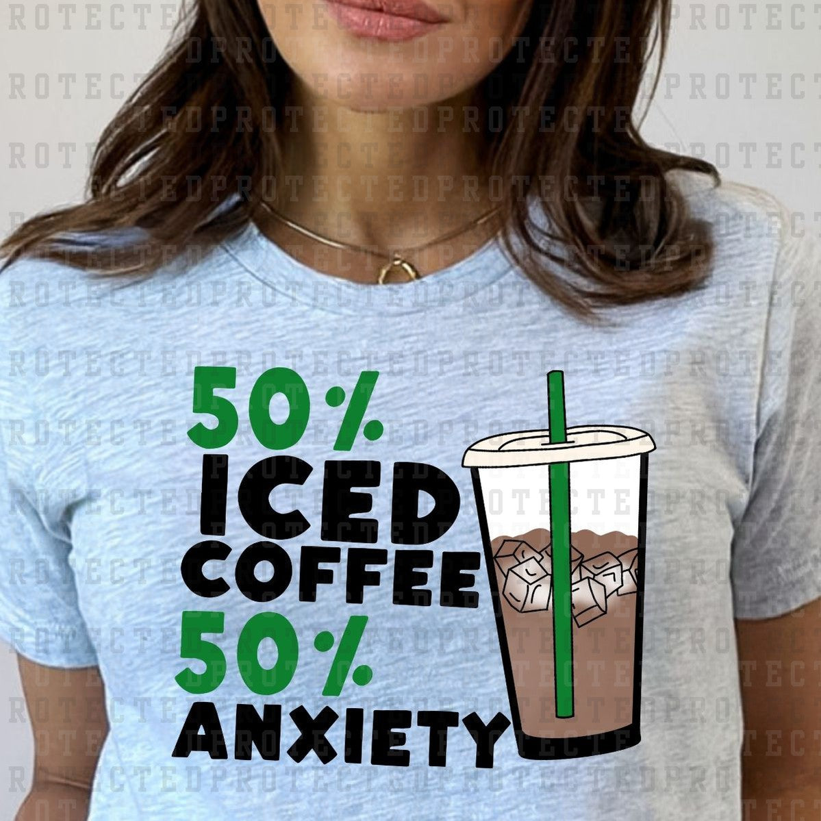 50% COFFEE 50% ANXIETY - DTF TRANSFER