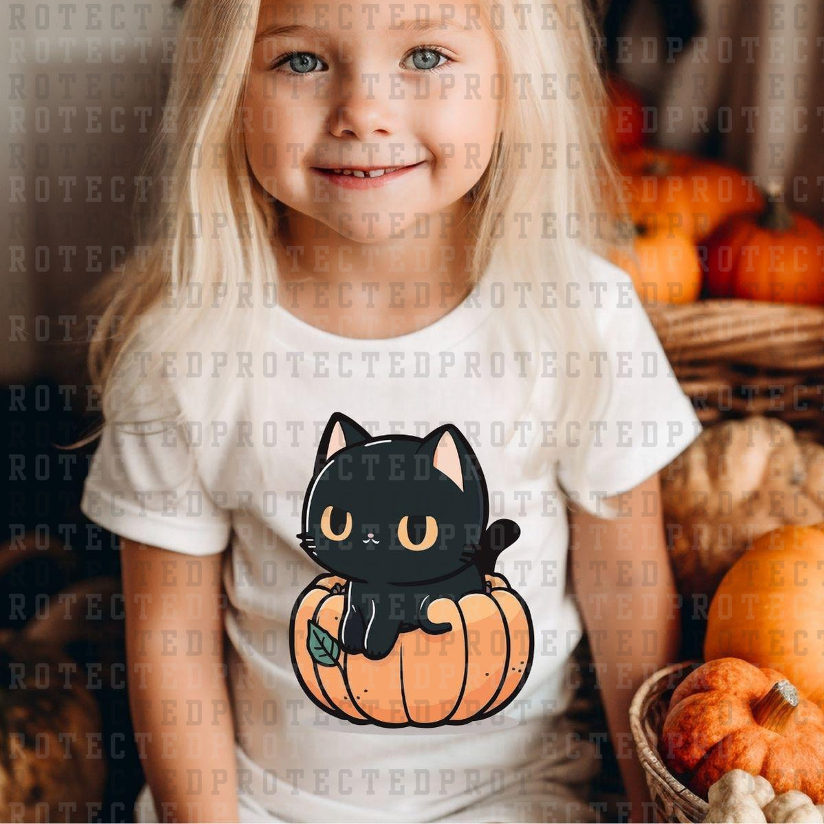 PUMPKIN KITTY -  DTF TRANSFERS